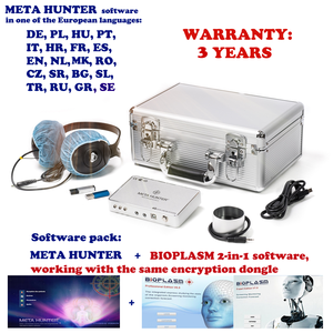 เครื่องสแกนเนอร์ 3 มิติ รุ่น Good Quality Meta Hunter 4025 NLS Bioresonance สำหรับการบำบัด รุ่นปี 2026 + ซอฟต์แวร์ Bioplasm 2 in 1 3yw รองรับ 20 ภาษา - Product Image 2