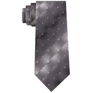 Cravatta da Uomo Van Heusen Pizarroso Geo Nera in Microfibra con Stampa Jacquard, Logo Personalizzato, Stile Formale, Taglia Regolare, Confezione Regalo - Product Image 2