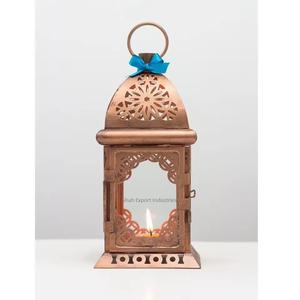 Fancy Decorative Iron Metal Lantern Copper Finished for Home & Wedding Decor Hanging Candle Lantern Handicrafts - Product Image 3