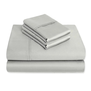 Juego de cama ajustado de Jersey suave y de alto grado más vendido, sábanas blancas de bajo precio de fabricante profesional - Product Image 1