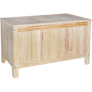 WELL HOME Mobile in Legno di Pino con Tronco Dritto 70x40x44 cm, Arredamento per la Casa con Finitura Naturale Senza Vernice - Product Image 3