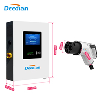 Borne de recharge murale 20 kW 30 kW 40 kW, chargeur rapide DC pour véhicules électriques, CCS2 GBT, station de recharge commerciale haute puissance, certifiée CE TUV