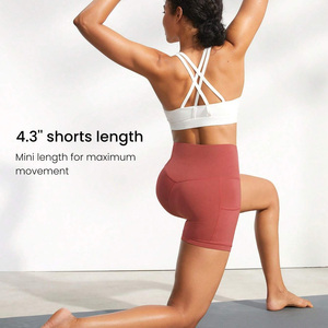 Short de yoga respirant personnalisable OEM pour femmes avec motif solide technique de strass pour les événements de fitness et les vêtements de marque - Product Image 5