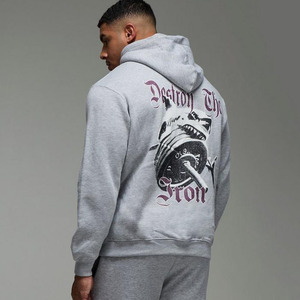 Sudadera con capucha de gran tamaño activa para hombre de alta personalización para hombre, sudaderas con capucha mezcladas estampadas de algodón, sudaderas con capucha para hombre, nuevo diseño básico de gran tamaño - Product Image 6