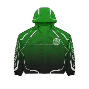 Survêtement unisexe personnalisé, coupe évasée, style football, ample, en polyester, zippé, coupe-vent d'hiver, en nylon, pour hommes - Product Image 5