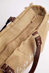 Sac bandoulière en jute TYNTRA pour femme, tendance 2025, style bohème, haute qualité, personnalisable, imprimé indien, pour la plage et le shopping - Product Image 3