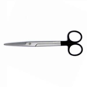 Ciseaux chirurgicaux Mayo, lame droite manuelle, poignée noire, acier allemand, salle d'opération, ciseaux médicaux par SurgiRight - Product Image 6