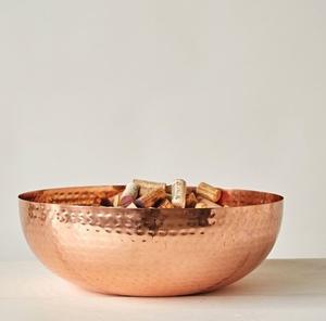 Cuenco de servicio de cobre puro de diseño de tendencia para uso en el hogar, Hotel y restaurante, Frutero de Metal - Product Image 2