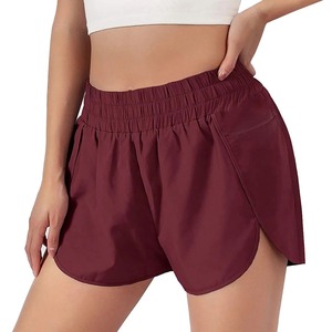 2024 nouvelles femmes taille haute Yoga course Shorts séchage rapide élastique mouvement-taille couleur unie motif à carreaux Leggings - Product Image 2