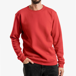 Nouveau poids lourd 100% coton blanc sweat extérieur Streetwear pull col rond haute qualité sweat pour hommes - Product Image 2