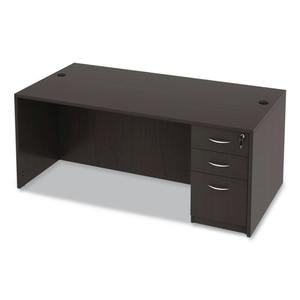 Alera Valencia Series Mueble de recepción recto ALEVA217236ES Espresso-71 pulgadas. X 35.5 Pulgadas X 29.63 Pulgadas - Product Image 5