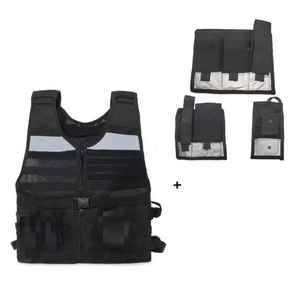 เสื้อกั๊กนิรภัยสะท้อนแสงแบบมีไฟ LED พร้อมโลโก้สั่งทำพิเศษ มีกระเป๋า มองเห็นได้ชัดเจน มาตรฐาน ANSI Class 2 สำหรับความปลอดภัยบนท้องถนน โดย ATTRACTIVE TREND - Product Image 2