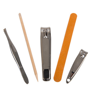 Tijeras cortaúñas de alta calidad, limas de uñas con acabado de esmalte, juego de manicura al por mayor con impresión de logotipo personalizado para belleza con logotipo - Product Image 2