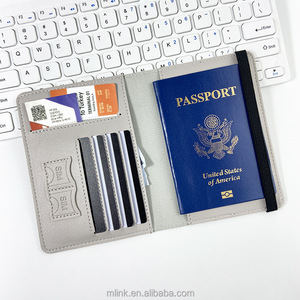 工場直販証明書付きバッグ パスポートホルダー RFIDカスタムOEM PUレザーパスポートホルダーカバー - Product Image 3