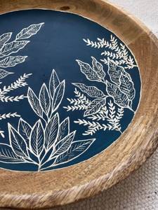 Cuenco redondo de madera de gran tamaño con estampado de esmalte adhesivo de alta calidad para servir, mezclar ensalada, sopa, hecho a mano, personalizado - Product Image 5