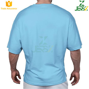 Premium Custom Logo 260GSM Heavyweight Regular Fit Hombres 100% Algodón Camiseta Formal Tallas grandes Secado rápido Transpirable - Product Image 3