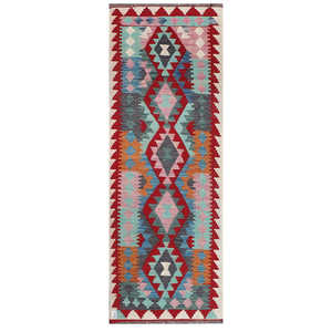 Alfombra Kilim de Maimana, Afganistán, 251 x 78 cm, Alfombras y Conjuntos Tradicionales Afganos - Product Image 1