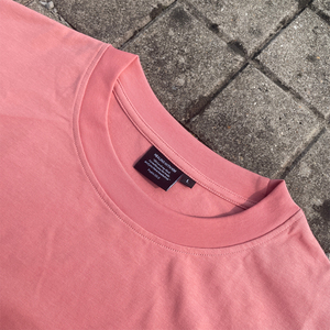 เสื้อครอปผ้าฝ้ายโอเวอร์ไซส์สำหรับผู้ชาย260กล่องน้ำหนักมากเสื้อผ้าฝ้าย100% สะพายไหล่ - Product Image 4