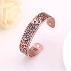Pure <b>Copper</b> <b>Magnetic</b> Therapy Fashion <b>Bracelet</b> Arthritis Pain Cuff Bangle for Women and Men - Product Image 5
