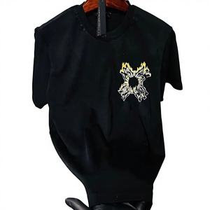 เสื้อยืดผู้ชายไซส์ใหญ่ ผ้าไหม/ผ้าฝ้ายซาติน ลายสัตว์ 300 กรัม ป้องกันขนร่วง แห้งเร็ว แขนสั้น คอกลม สวมใส่สบาย ระบายอากาศดี เป็นมิตรกับสิ่งแวดล้อม - Product Image 1