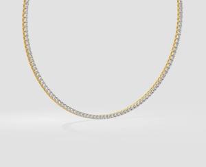 Elegante Brazalete de Tenis Gradual con Diamantes de Laboratorio, Color D, Claridad VS1, Oro Blanco, Certificado IGI, Regalo Unisex - Product Image 4