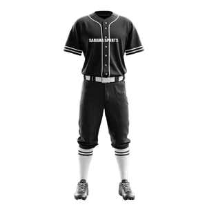 Conjunto de Pantalones y Camiseta de Béisbol Personalizados para Clubes, Uniforme de Béisbol con Sublimación Completa, Fabricante de Uniformes de Béisbol con Botones - Product Image 1