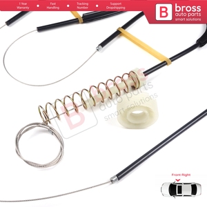 Kit de réparation de lève-vitre BWR5163 Droit pour TT MK1 8N 8N3 8N9 1998-2006 2 portes 8N0837462 - Product Image 6