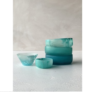 Modern Shape Fruit Pattern <b>Disposable</b> Resin Salad <b>Bowl</b> Eco-Friendly Home Hotel Restaurant Dinnerware Set Stocked for Table - Product Image 3