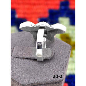 Bague ajustable en argent sterling style sud-ouest avec turquoise Paloma, plaqué or rose, sertissage clos, design tendance taille unique, cadeau - Product Image 3