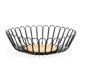 Elegant Metal Fruit <b>Basket</b> With <b>Wire</b> Mesh Design Perfect For <b>Storage</b> Of Fruits And Home Decoration - Product Image 2