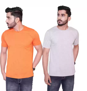 Camisetas de Manga Corta con Cuello Redondo y Logotipo de Diseñador al por Mayor, 100% Algodón, Tela Oxford, para Hombre, Secado Rápido y Transpirable - Product Image 5