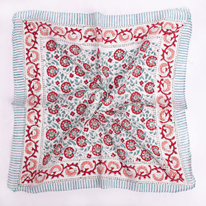 Bandana en coton écologique imprimé floral multicolore en gros, écharpe carrée réutilisable pour la tête et le cou pour hommes et femmes, sports de plein air - Product Image 4