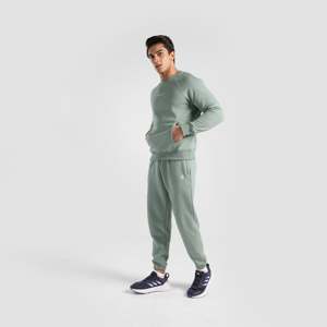 Customizable Green Joggers for <b>Men</b> 100% Cotton Terry Tapered <b>Pattern</b> Baggy Pants Colored Wash Strength <b>Men's</b> <b>Trousers</b> - Product Image 4