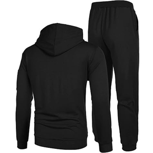 ชุดกีฬาผ้าฝ้ายระบายอากาศได้ดีสำหรับผู้ชายชุดเสื้อผ้าสำหรับใส่วิ่งชุดวอร์มสำหรับเล่นกีฬาฤดูหนาว - Product Image 4