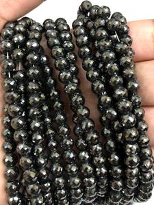 Cuentas de Moissanita Negra de 7 mm, Grado AAA, Corte Excelente, para la Elaboración de Collares de Moissanita y Joyería Personalizada - Product Image 3