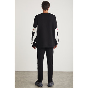 Sweat-shirt à col rond pour homme GRIMELANGE Breez en coton biologique surdimensionné avec détails imprimés sportifs - Product Image 4