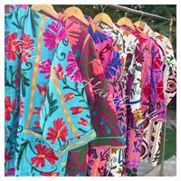 Chaqueta Suzani Bordada a Mano de Algodón Indio para Mujer, Prenda Única para Fiestas, Chaqueta Estilo Occidental