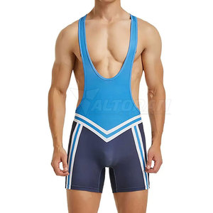OEM Customized 100% Polyester Plus Size Wrestling <b>Singlet</b> New Design Sportswear Valtoran Wear VW-1206 220g <b>Men</b> - Product Image 1