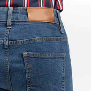 Pantalones vaqueros rectos holgados de cintura alta de alta a la moda para hombre, pantalones vaqueros estampados personalizados de talla grande al por mayor a la venta con servicio OEM - Product Image 4