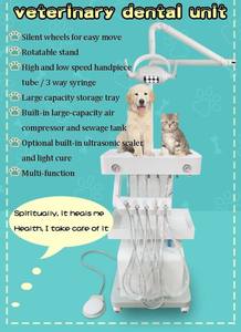 Портативный стоматологический турбинный комплекс в кейсе, полный комплект с воздушным компрессором, бесплатный воздушный баллон 13 л, мини-мобильная стоматологическая установка на тележке - Product Image 5