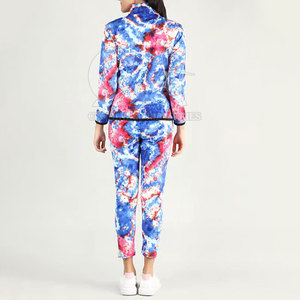 Two Piece <b>Women</b> Printed Tracksuit Slim Fit <b>Women</b> Printed Tracksuit 100%Cotton Made <b>Women</b> Printed Tracksuit - Product Image 2