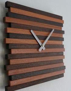 คู่มือนาฬิกาแขวนผนังทำจากไม้สำหรับตกแต่งบ้านที่หรูหราตัวเรือนไม้ไผ่ทันสมัยมีกุหลาบธรรมชาติสำหรับงานแต่งงาน - Product Image 6