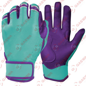 Baseball Batting Gloves Highly Durable Professional Baseball Batting Gloves Custom Leather <b>Hook</b> and Loop Closure Training - Product Image 1