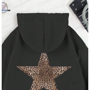 Venta al por mayor de fábrica de estilo informal de impresión de su marca las mujeres baratas de alta calidad con etiquetas personalizadas Mujeres Sudadera con capucha ecológica - Product Image 4