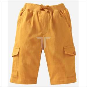 2024 Fabricantes profesionales High Street Style Boys Pantalones cortos de carga de punto sólido Transpirable Multi-Bolsillo Straight Stringer - Product Image 3