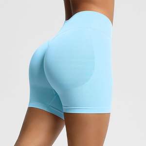 Ensemble de sport et yoga pour femme – Short taille haute rehausseur de fessiers respirant – Tenue de sport personnalisable avec logo – Motif uni - Product Image 2