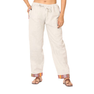 Vêtements de nuit respirants élégants pour la maison se prélasser pantalons de travail de pyjama courts pour femmes vêtements de nuit en coton - Product Image 1