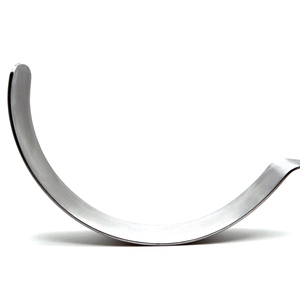 Spatules pulmonaires manuelles en acier Deaver 180 mm, rétracteurs chirurgicaux de qualité supérieure, certifiés CE classe I pour les procédures de précision, gris roche - Product Image 4