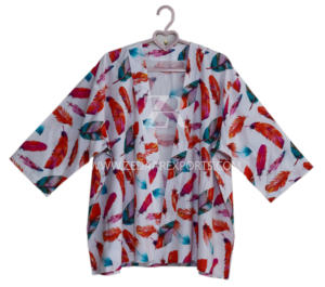 Kimono de algodón estampado, ropa de dormir para mujer, excelente ropa de dormir para el hogar, Zed Aar Exports, suave y cómoda para la temporada de primavera - Product Image 3