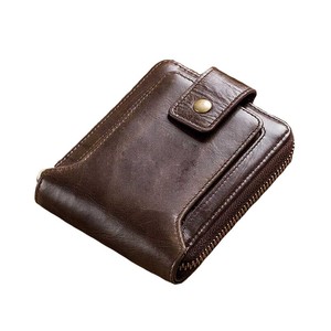 Cartera de lujo de cuero genuino para hombre hecha de cuero genuino, cartera Rfid para hombre, tarjetero, cartera para hombre, cuero Vintage - Product Image 1